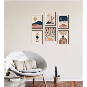 NEW BOHO WALL ART PRINTS - SET OF‎ 6  8x10